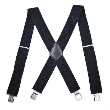 Casual Plain Color Suspender For Dad