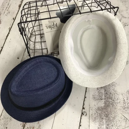 Solid Color Straw Hat For Dad - Image 4