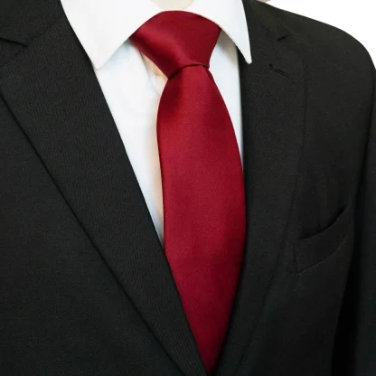Classic Solid Color Necktie For Dad - Image 10