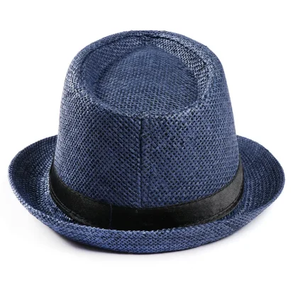Solid Color Straw Hat For Dad - Image 2