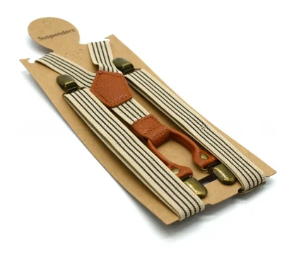 Retro Striped Suspender For Dad