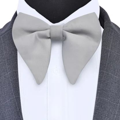 Plain Color Big Bow Tie For Dad - Image 12