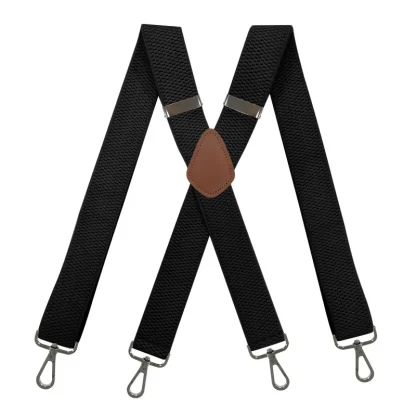 Solid Adjustable Suspender For Dad - Image 8