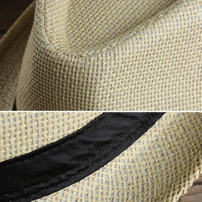 Solid Color Straw Hat For Dad - Image 5