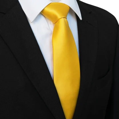 Classic Solid Color Necktie For Dad - Image 14
