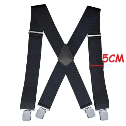 Casual Plain Color Suspender For Dad - Image 12