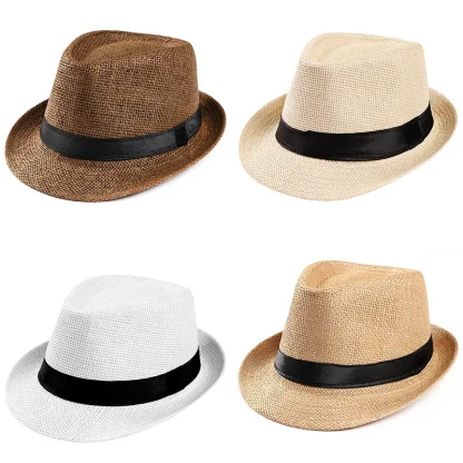 Solid Color Straw Hat For Dad - Image 6