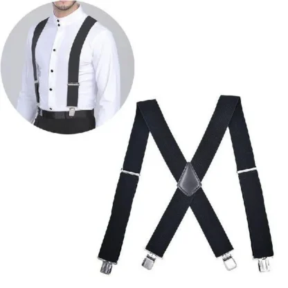 Casual Plain Color Suspender For Dad - Image 10