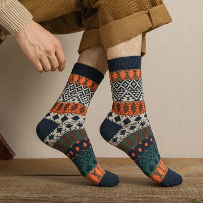Warm Printed Socks For Dad - Image 3