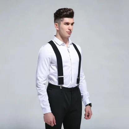 Casual Plain Color Suspender For Dad - Image 3