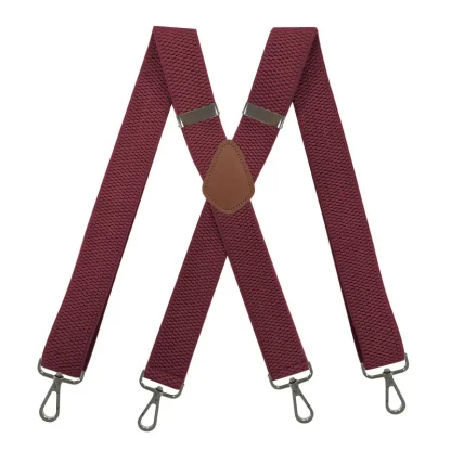 Solid Adjustable Suspender For Dad - Image 9
