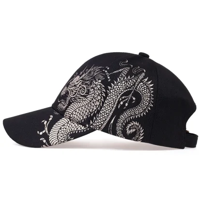 Printed Dragon Hat For Dad - Image 2