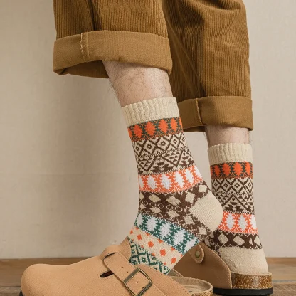 Warm Printed Socks For Dad - Image 5