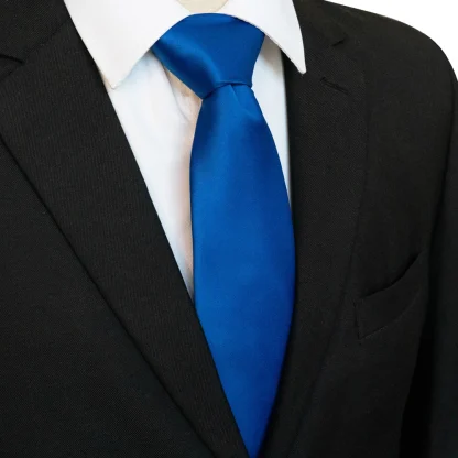 Classic Solid Color Necktie For Dad - Image 5