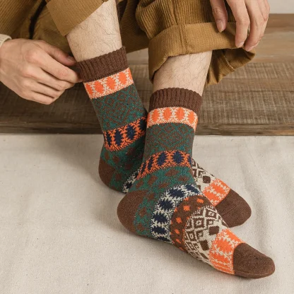 Warm Printed Socks For Dad - Image 4