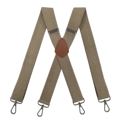 Solid Adjustable Suspender For Dad - Image 10