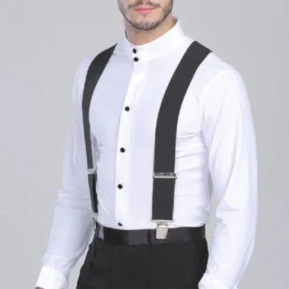 Casual Plain Color Suspender For Dad - Image 2