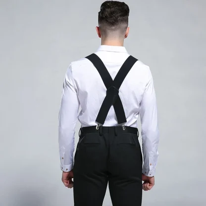 Casual Plain Color Suspender For Dad - Image 4